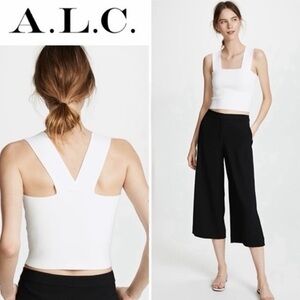 A.L.C. White Sleeveless Top